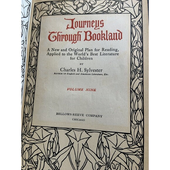 LOT Antique Vintage 1909 Journeys Through Bookland Sylvester Volumes 4,5, & 9 - Picture 6 of 9